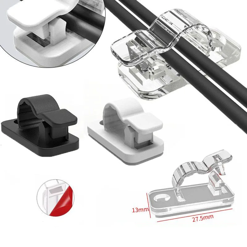 Desk Setup Cable Management - 10/50PCS Cable Organizer Clips Cable Management