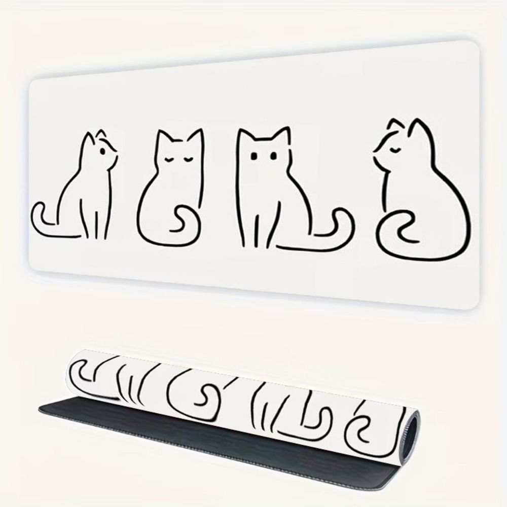 Desk Setup Designer - The quirky cats design mouse pads