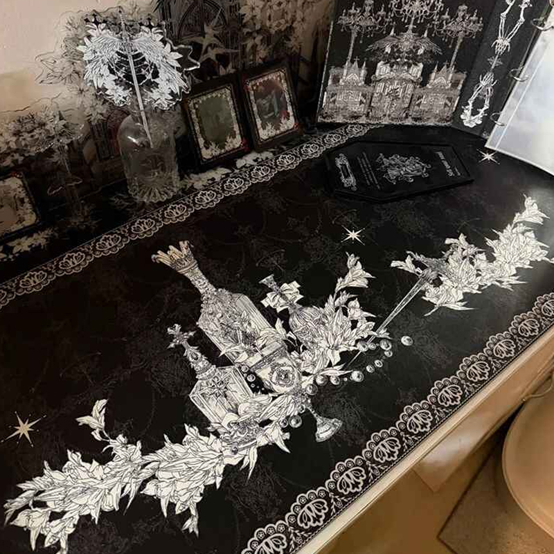 Rubber Mat Desk - Divine Realm Gothic Building Mouse Pad