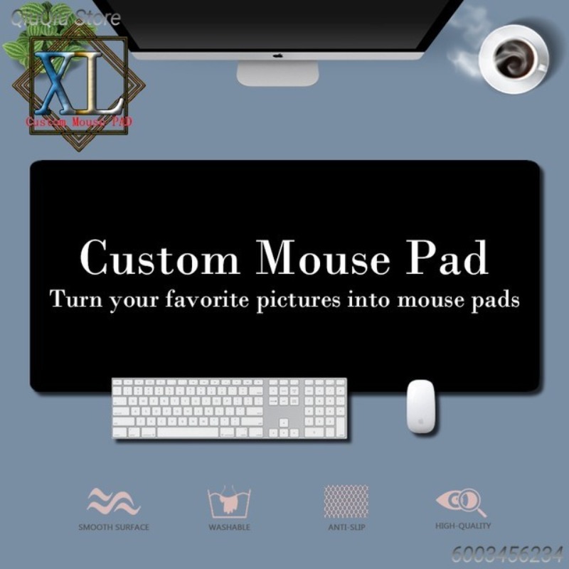 Rubber Mat Desk - Custom Minimal Line Mouse Pad Simple