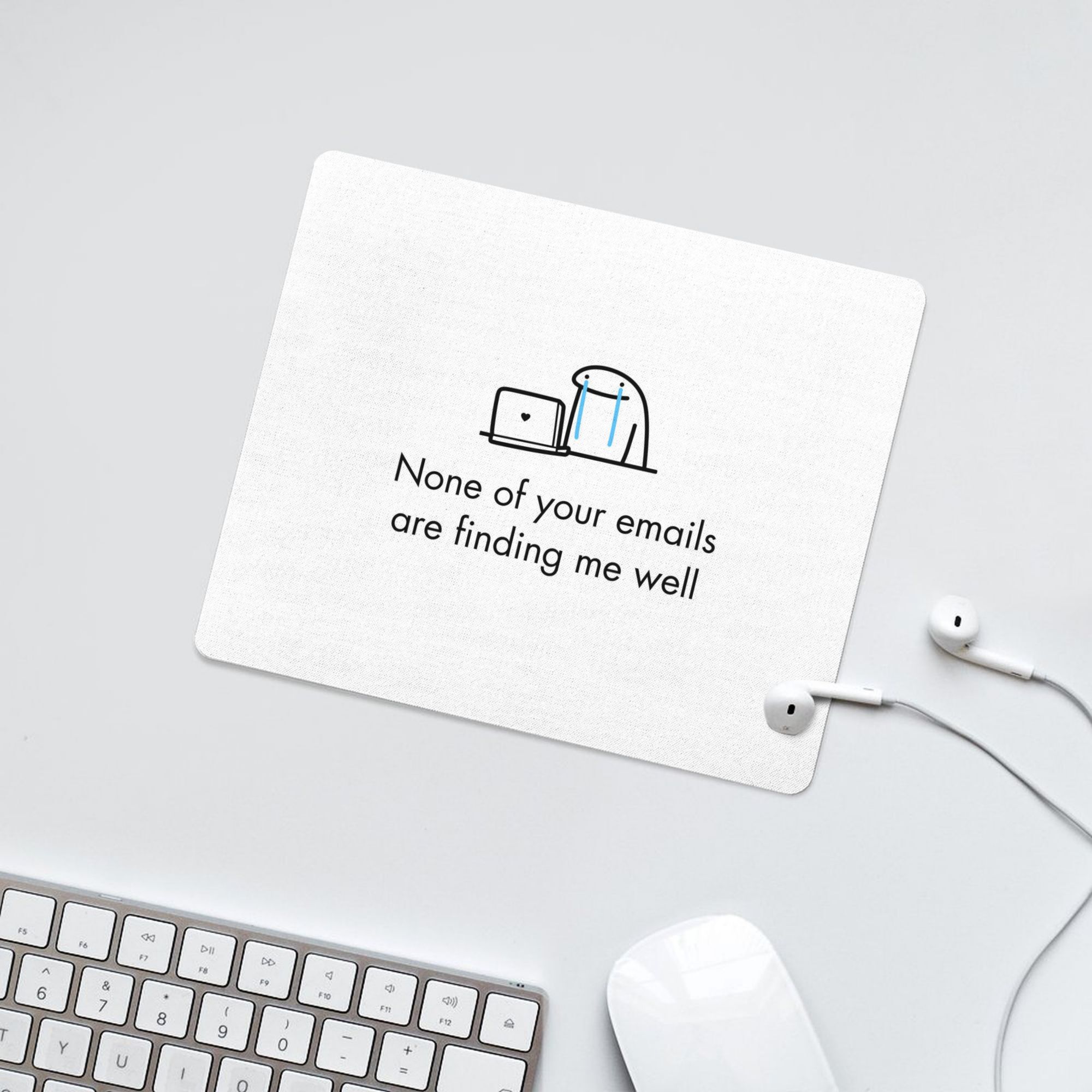 Brand Iron Art Desk Mouse Pad  - Work Desk Home Setup ulasan dan harga