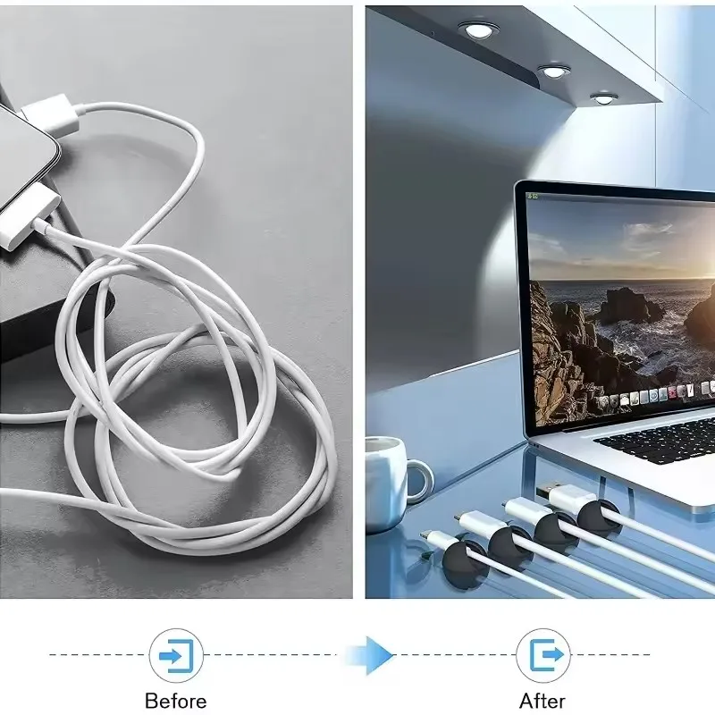 5/50Pcs Cable Clip Winder Orga - Desk Setup Cable Management ulasan dan harga
