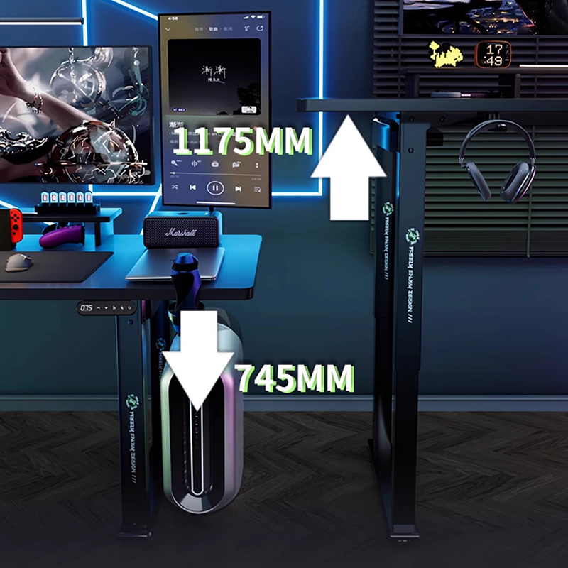 Folding Tables Gamer Computer  - Desk Setup Oak ulasan dan harga