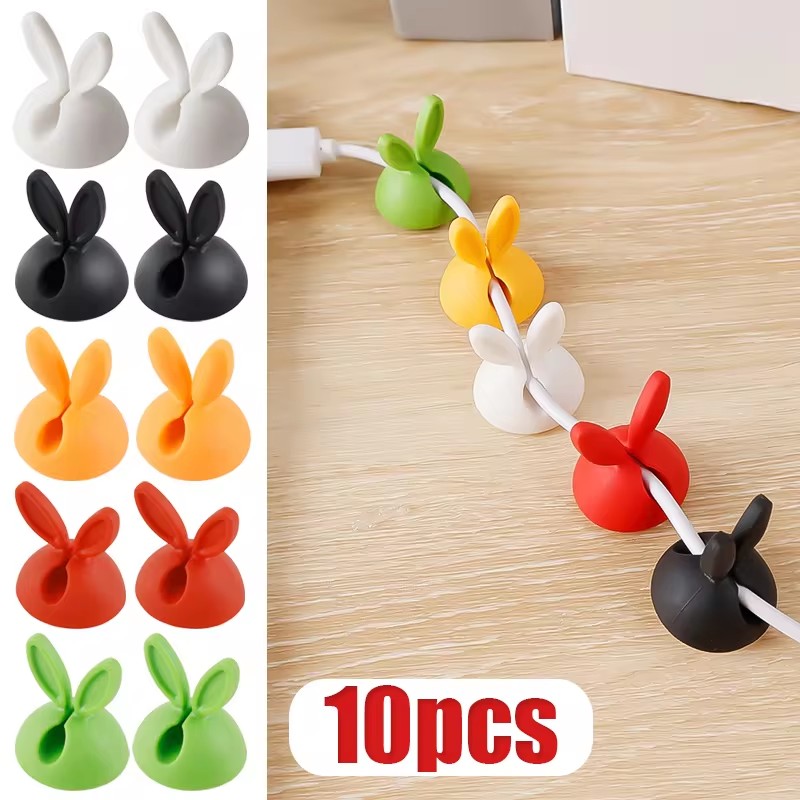 Cute Rabbit Ear Cable Manager  - Desk Setup Cable Management ulasan dan harga