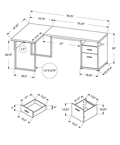 I 7257 Computer Desk, Home Off - Work Desk Home Setup ulasan dan harga