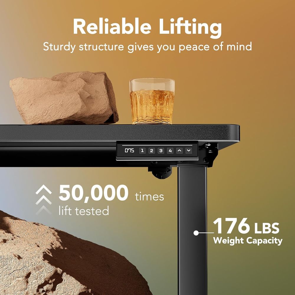 55 x 28 inch Electric Standing - Work Desk Home Setup ulasan dan harga