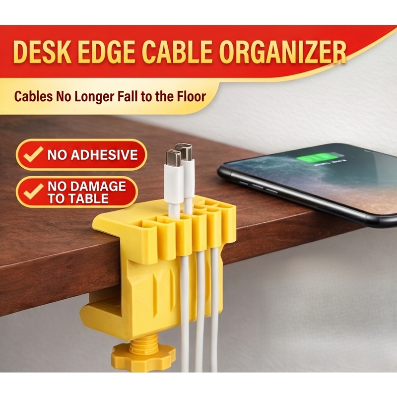 3 desktop cable manager clips  - Desk Setup Cable Management ulasan dan harga
