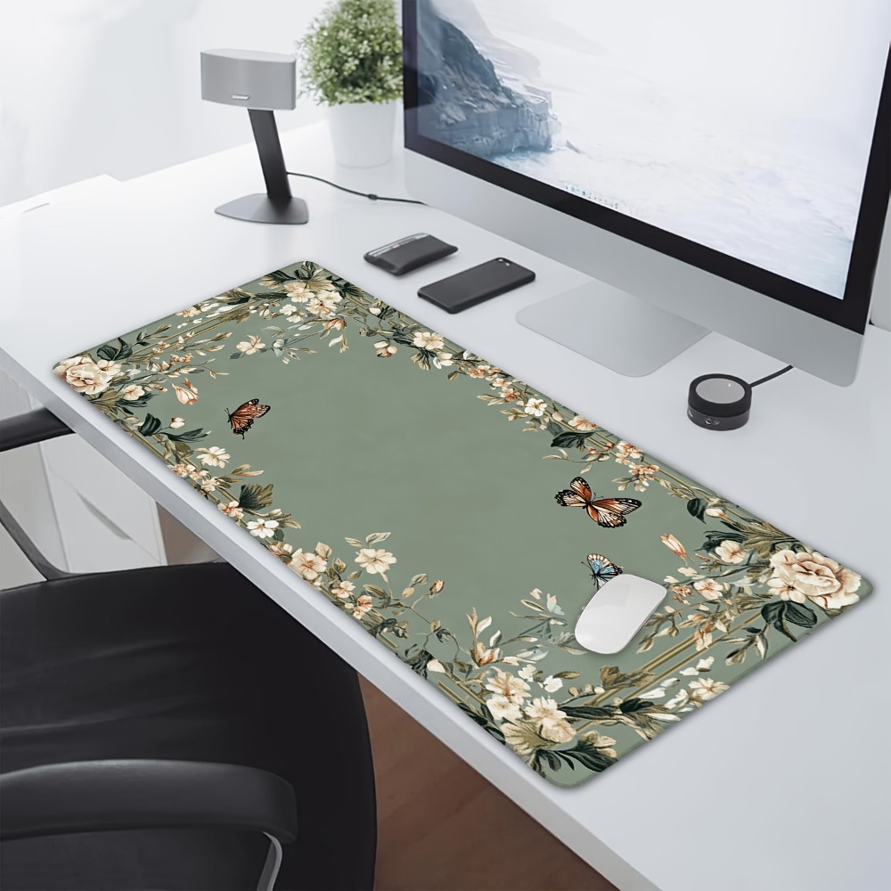 Plant table mat with butterfly - Desk Setup Designer ulasan dan harga