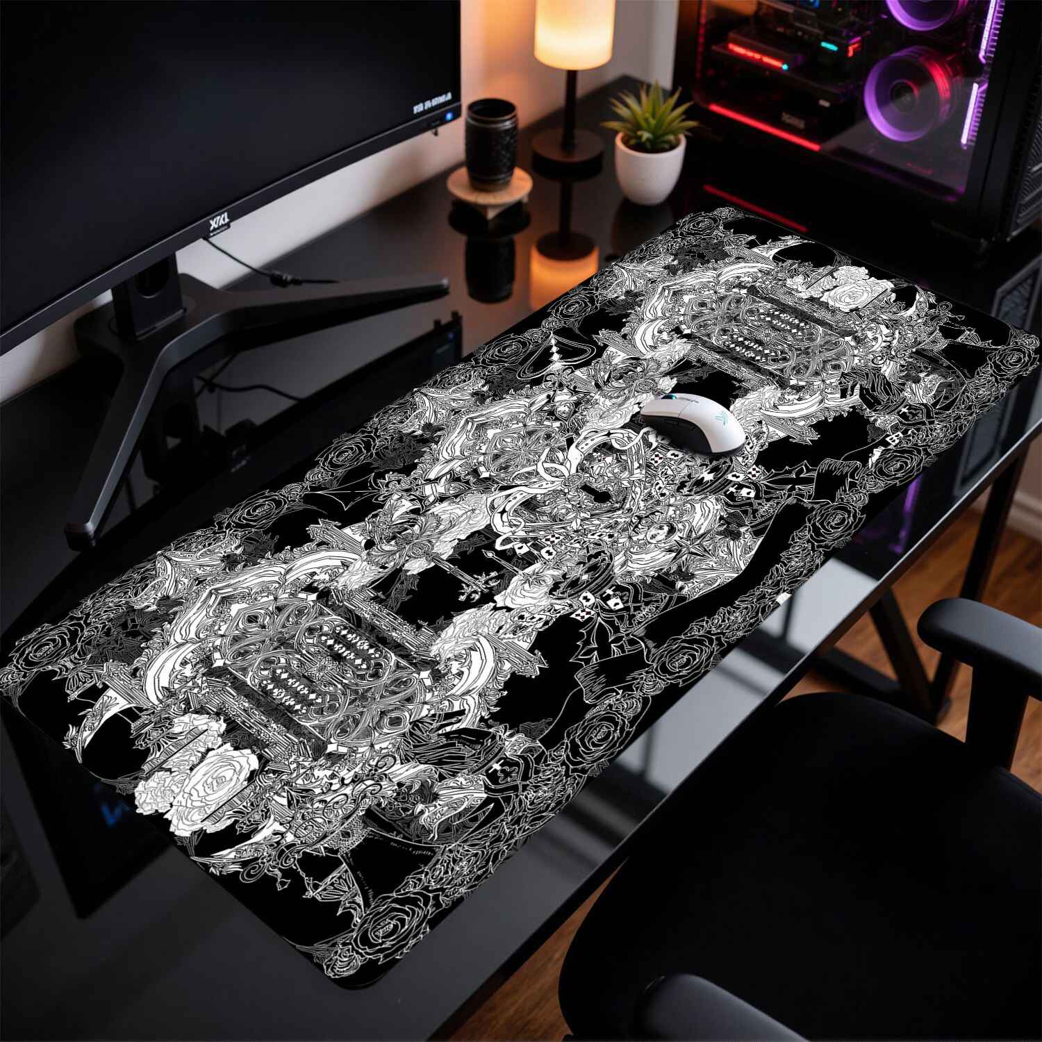Divine Realm Gothic Building M - Rubber Mat Desk ulasan dan harga