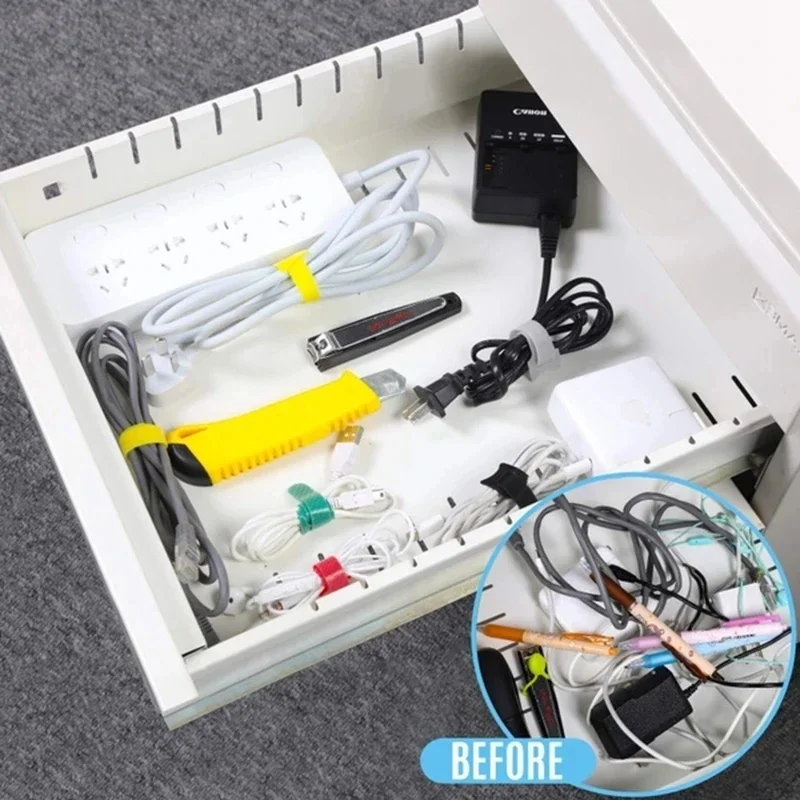 10/30/50PCS USB Cable Organize - Desk Setup Cable Management ulasan dan harga