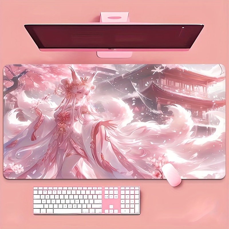 Anime Fox Girl Desk Mat, Exten - Desk Setup Designer ulasan dan harga