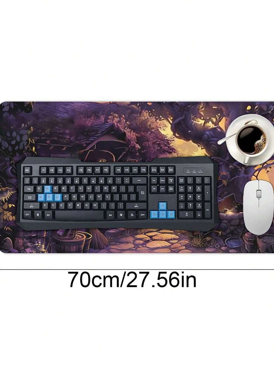 Large Gaming Mouse Pad With Fa - Work Desk Home Setup ulasan dan harga