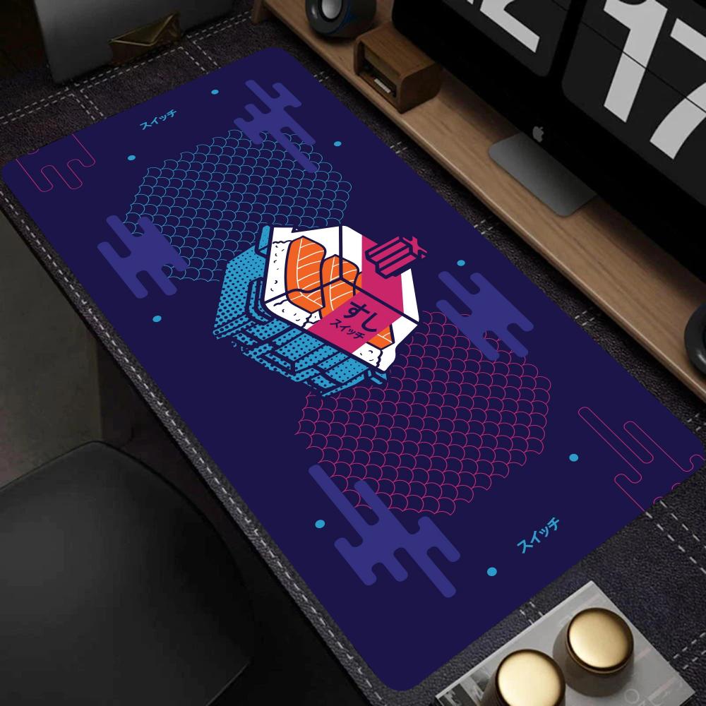 Tech Abstract Pattern Large Mo - Work Desk Home Setup ulasan dan harga