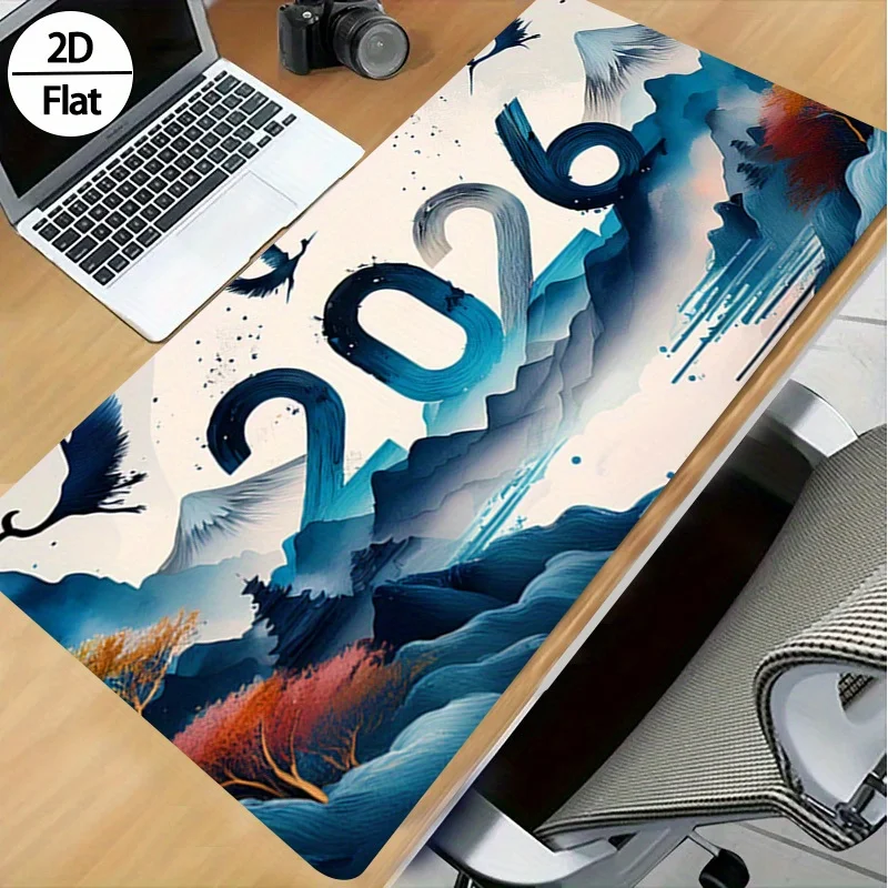 2026 New Year Ink Painting 2D  - Rubber Mat Desk ulasan dan harga