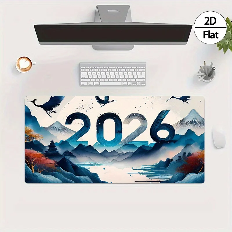 2026 New Year Ink Painting 2D  - Rubber Mat Desk ulasan dan harga