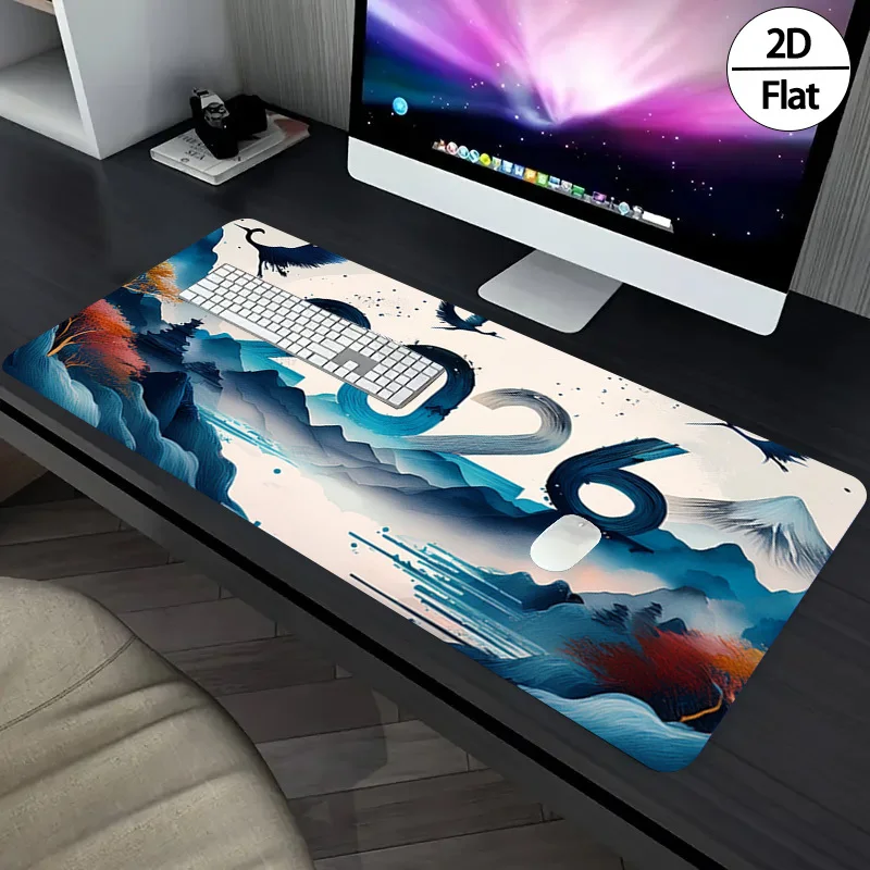 2026 New Year Ink Painting 2D  - Rubber Mat Desk ulasan dan harga